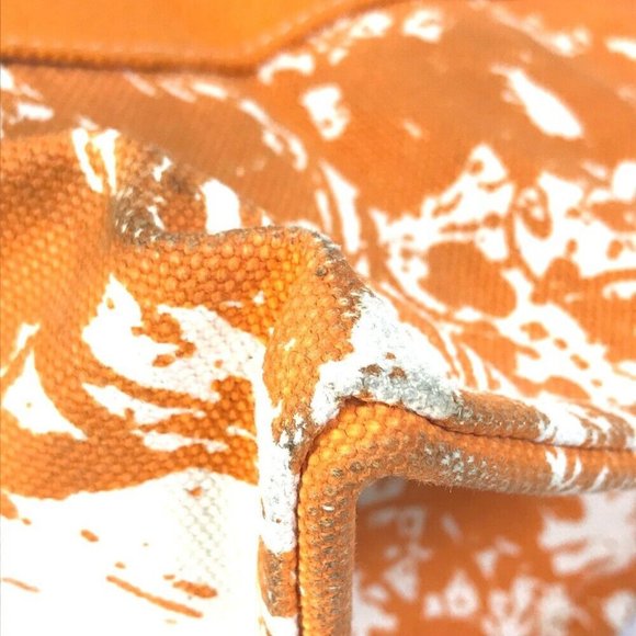 HERMES Hand Bag Bora Bora PM Cheval Spries bag with pouch Tote Bag Canvas Orange - Picture 3 of 16